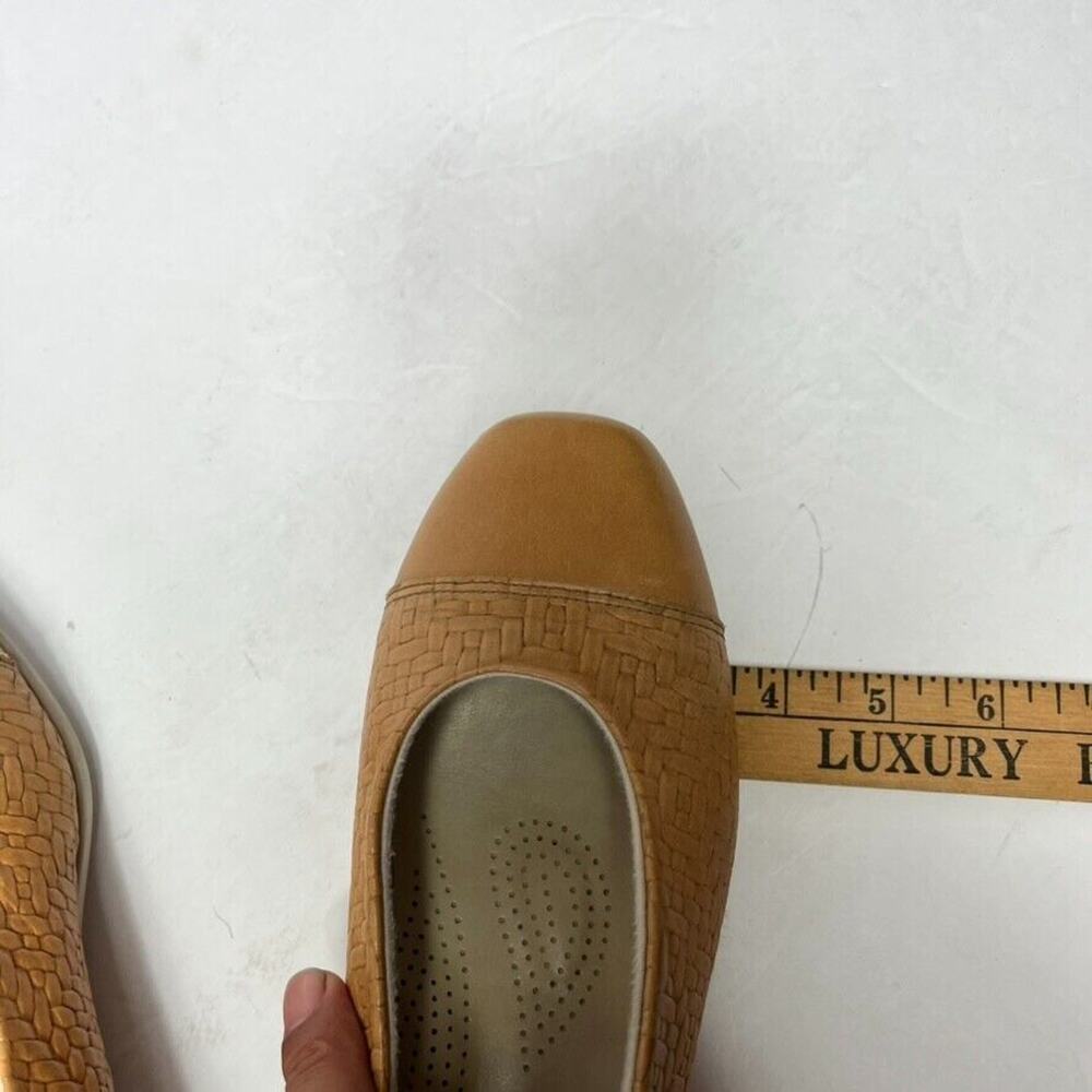 SAS Maui Ballet Flats Shoes Womens 9.5 Loafers Wheat Tan Woven Leather Slip-On - Picture 11 of 13